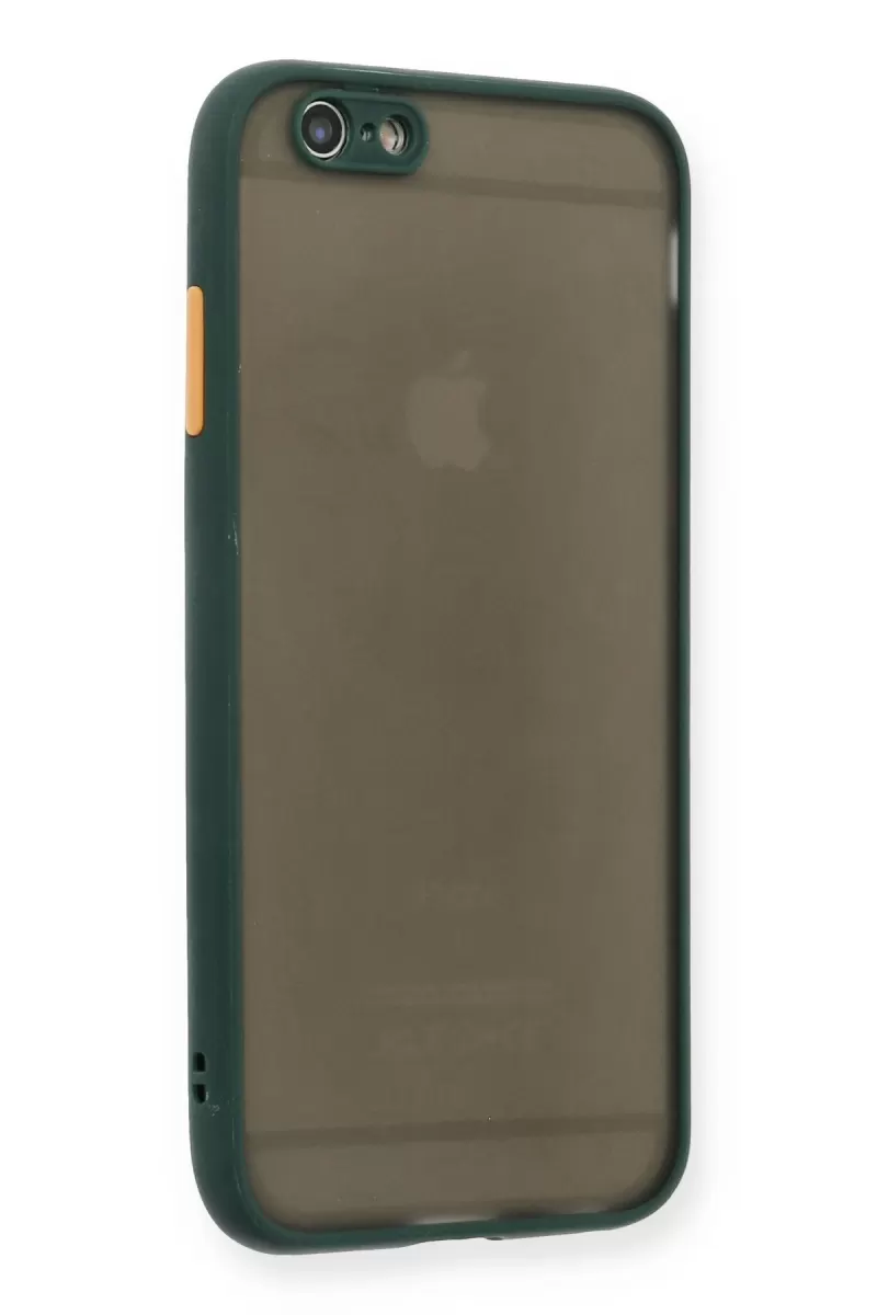 Newface Apple iPhone 6 Kılıf Montreal Silikon Kapak - Yeşil