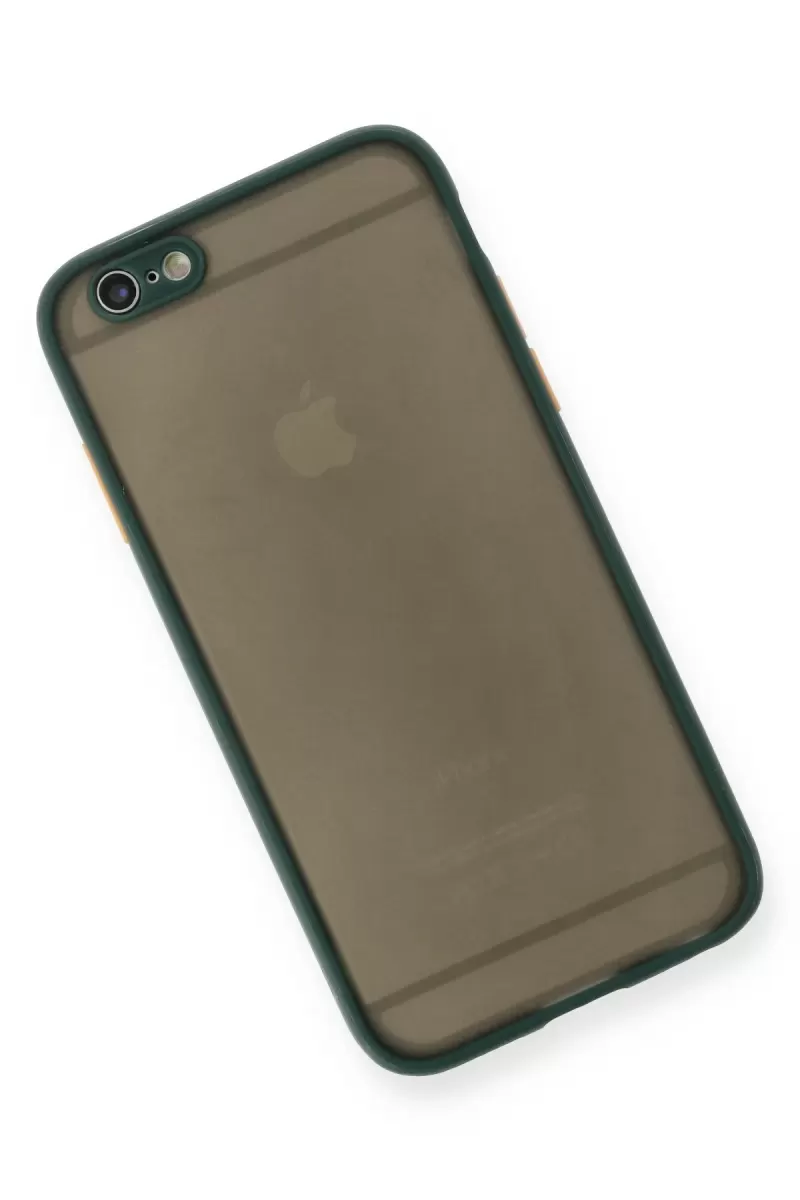 Newface Apple iPhone 6 Kılıf Montreal Silikon Kapak - Yeşil