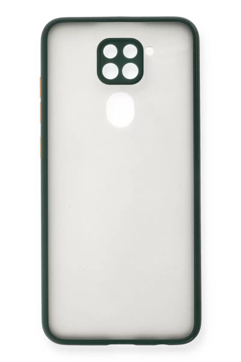 Newface Xiaomi Redmi Note 9 Kılıf Montreal Silikon Kapak - Yeşil