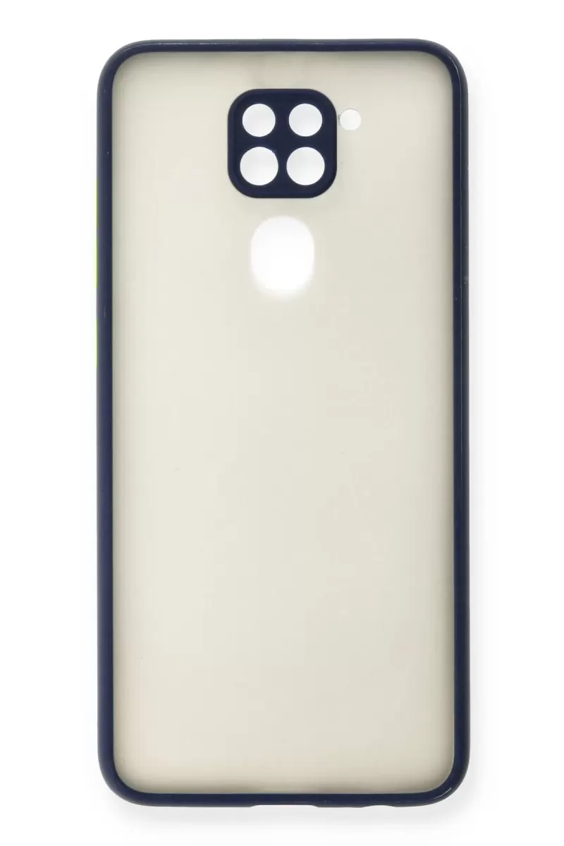 Newface Xiaomi Redmi Note 9 Kılıf Montreal Silikon Kapak - Lacivert