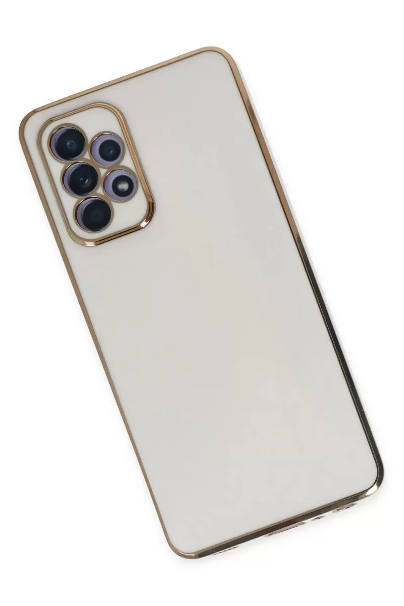 Newface Samsung Galaxy A52 Kılıf Volet Silikon - Beyaz