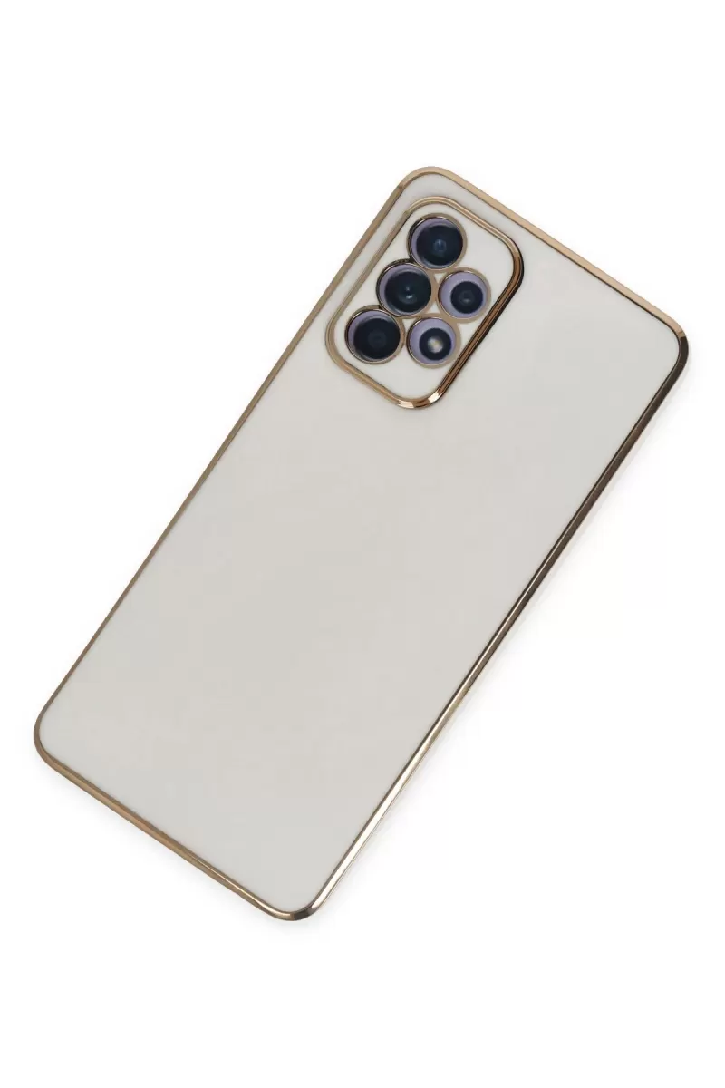 Newface Samsung Galaxy A52 Kılıf Volet Silikon - Beyaz