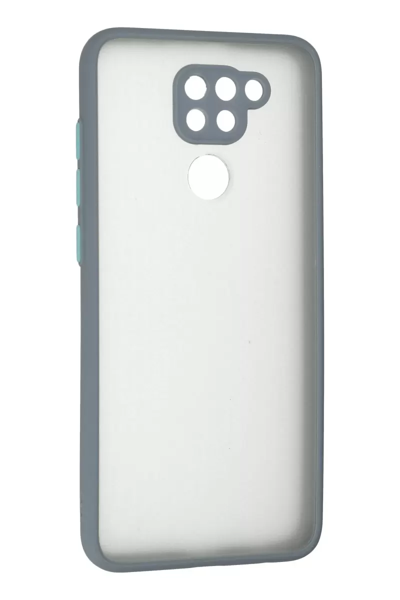 Newface Xiaomi Redmi Note 9 Kılıf Montreal Silikon Kapak - Gri