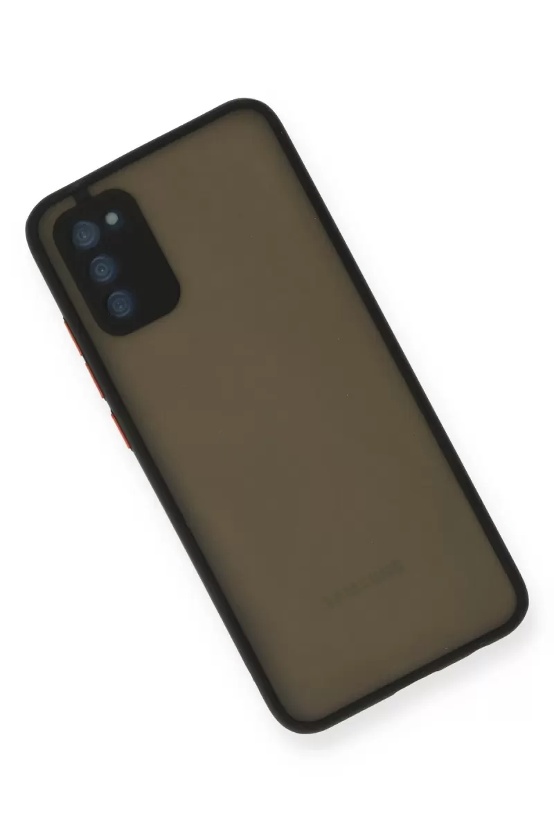 Newface Samsung Galaxy A02S Kılıf Montreal Silikon Kapak - Siyah