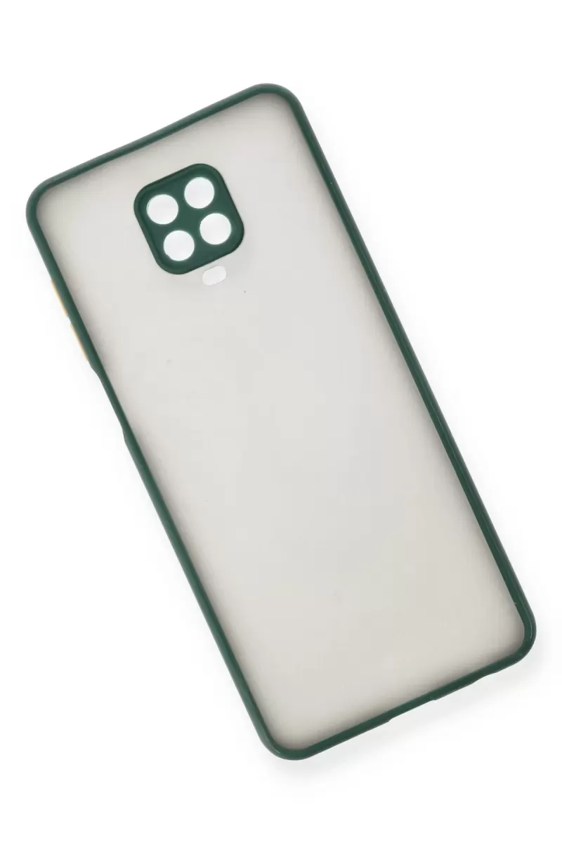 Newface Xiaomi Redmi Note 9 Pro Kılıf Montreal Silikon Kapak - Yeşil