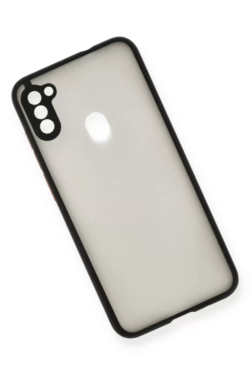 Newface Samsung Galaxy A11 Kılıf Montreal Silikon Kapak - Siyah