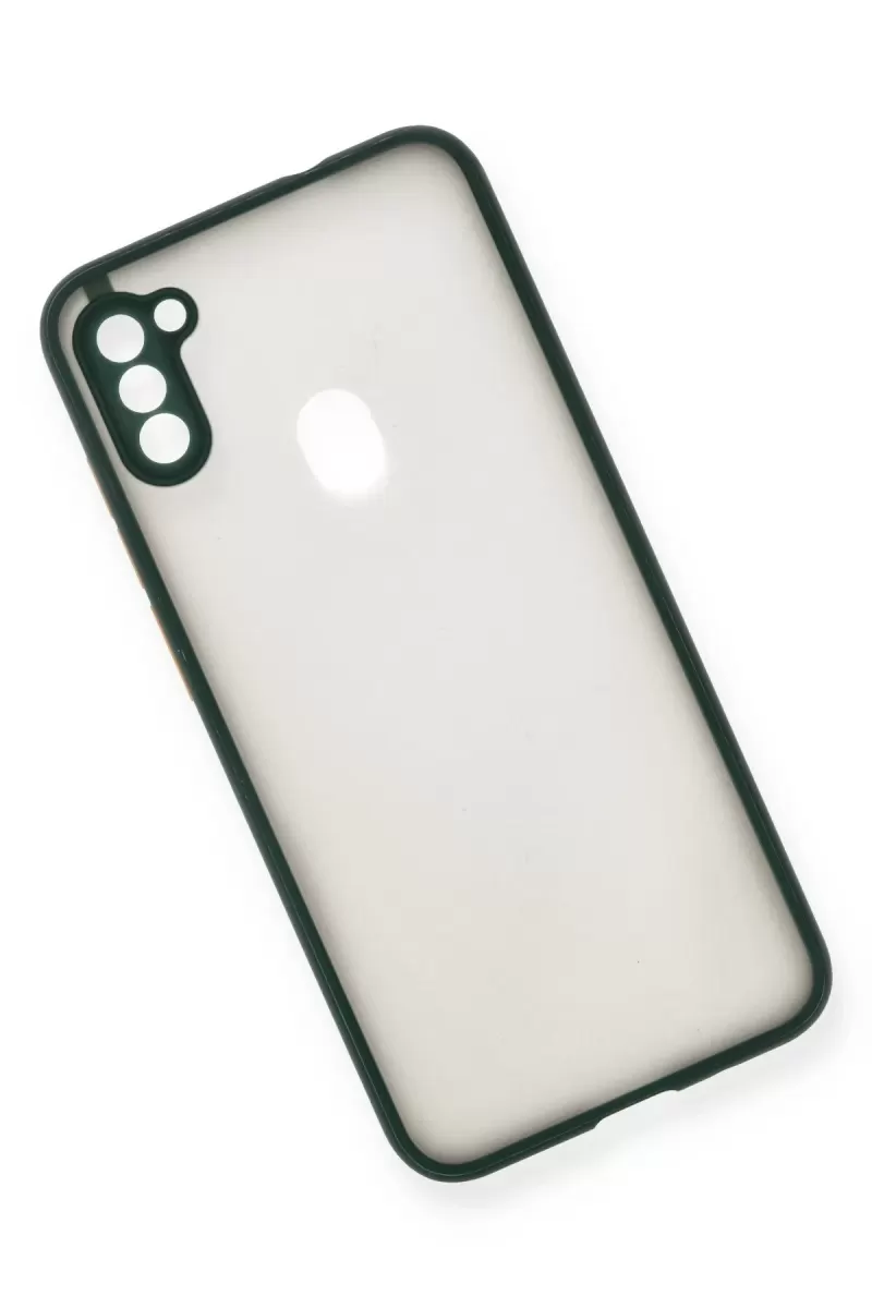 Newface Samsung Galaxy A11 Kılıf Montreal Silikon Kapak - Yeşil
