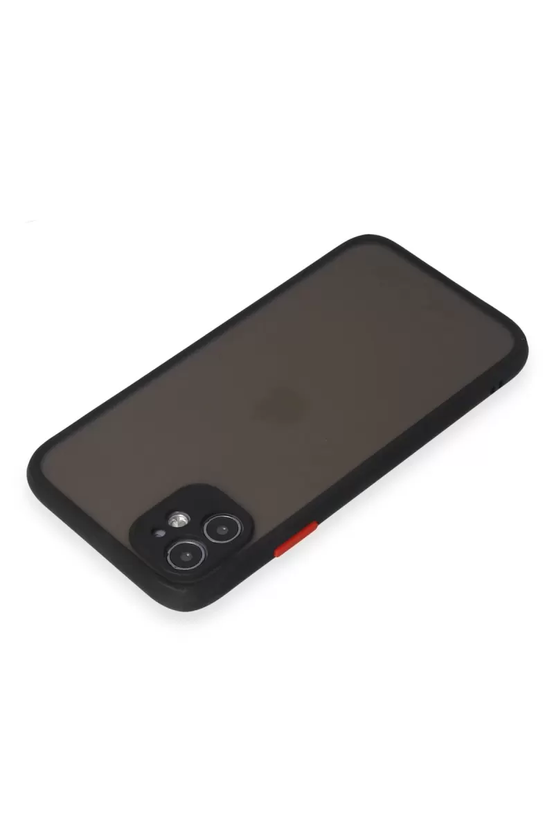Newface Apple iPhone 11 Kılıf Montreal Silikon Kapak - Siyah