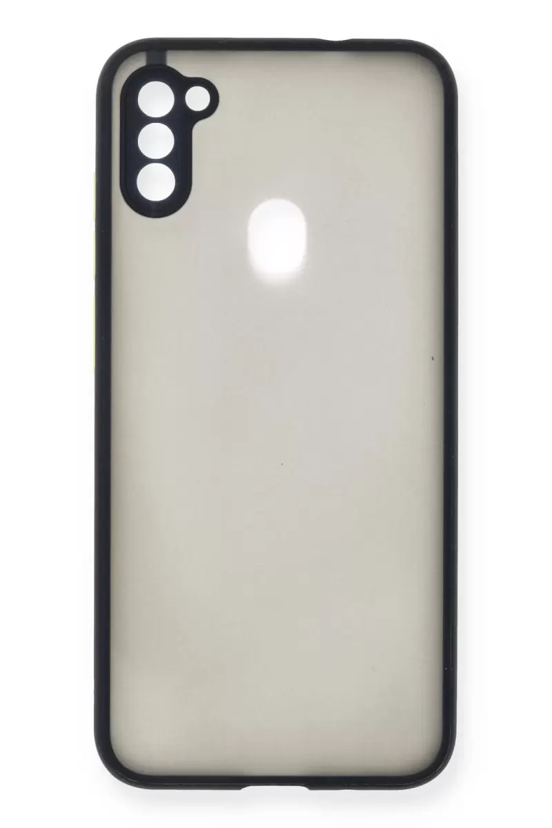 Newface Samsung Galaxy A11 Kılıf Montreal Silikon Kapak - Lacivert