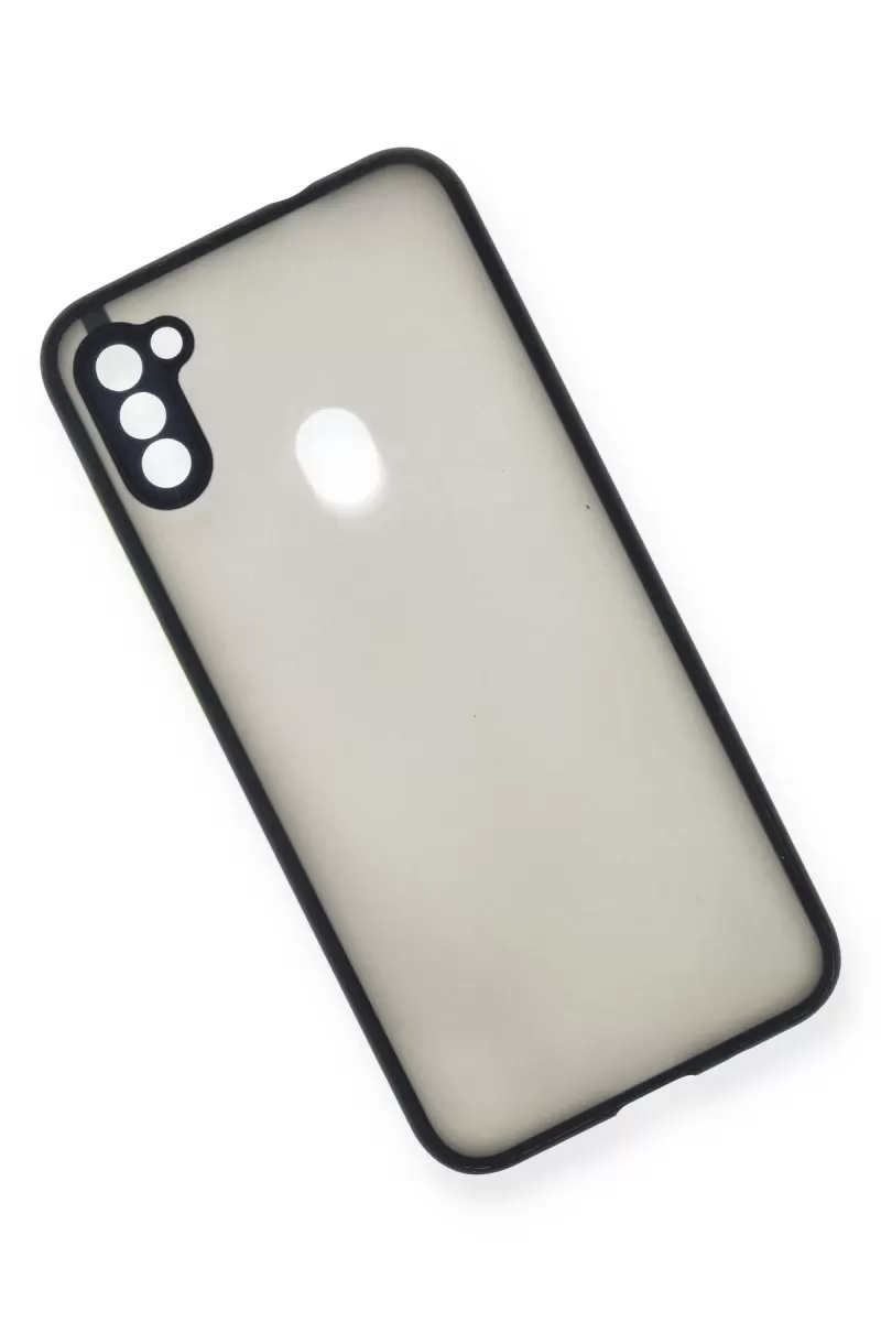 Newface Samsung Galaxy A11 Kılıf Montreal Silikon Kapak - Lacivert