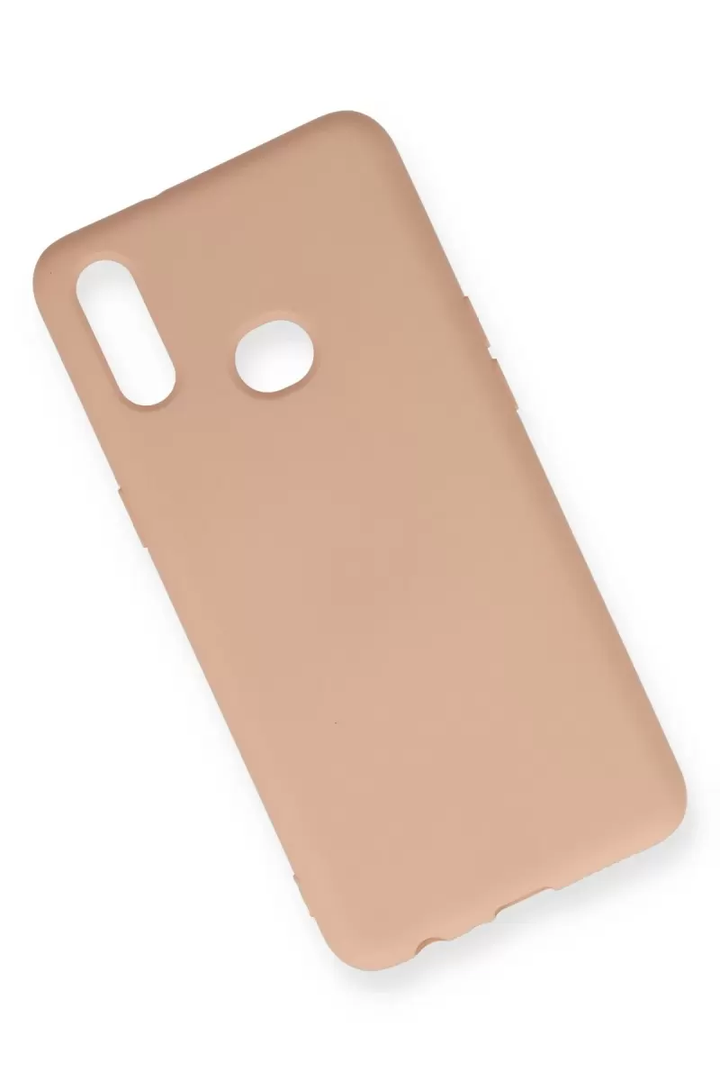 Newface Samsung Galaxy A10S Kılıf Nano içi Kadife Silikon - Pudra