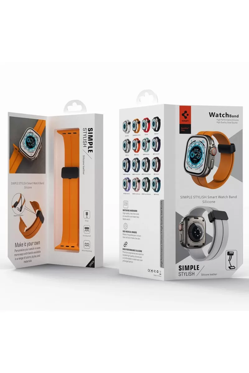 Newface Apple Watch 38mm KR412 Elegance Stylısh Kordon - Siyah