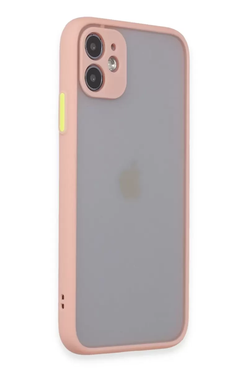Newface Apple iPhone 11 Kılıf Montreal Silikon Kapak - Pembe