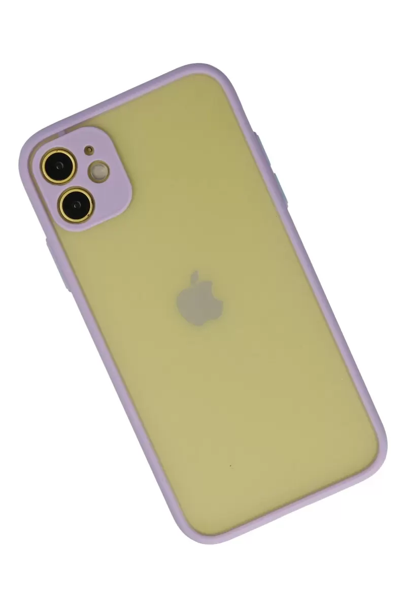 Newface Apple iPhone 11 Kılıf Montreal Silikon Kapak - Mor