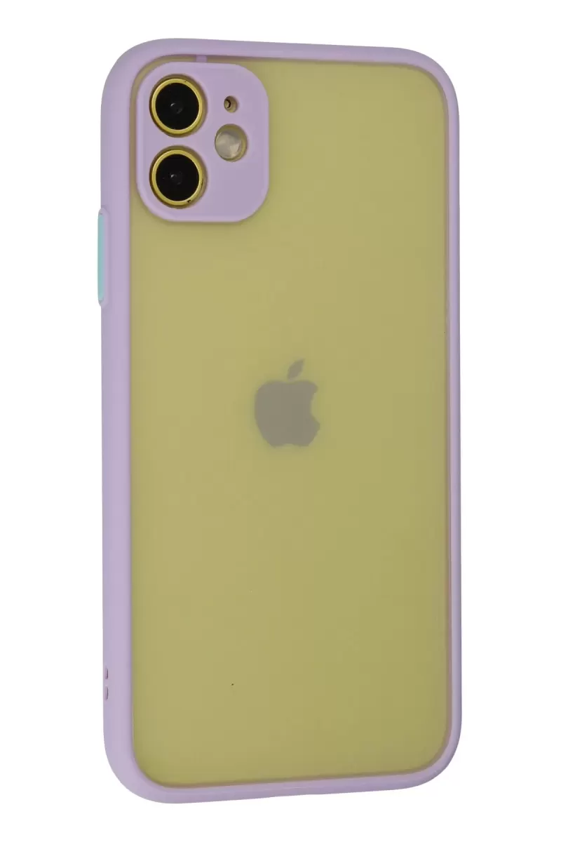 Newface Apple iPhone 11 Kılıf Montreal Silikon Kapak - Mor