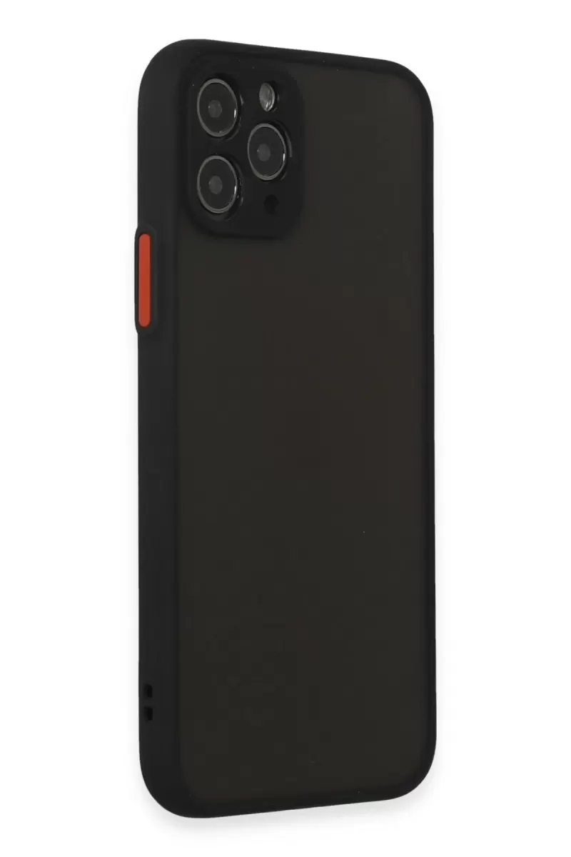 Newface Apple iPhone 11 Pro Kılıf Montreal Silikon Kapak - Siyah