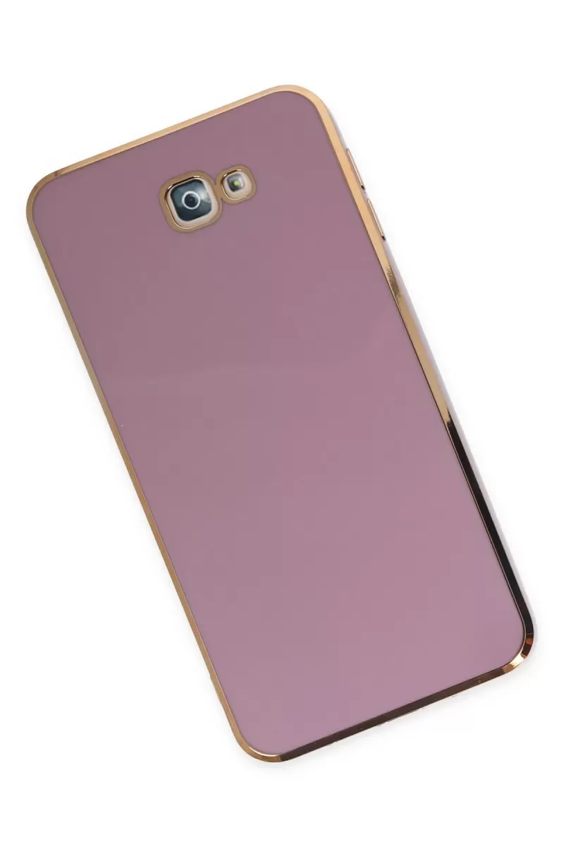 Newface Samsung Galaxy J7 Prime Kılıf Volet Silikon - Mor