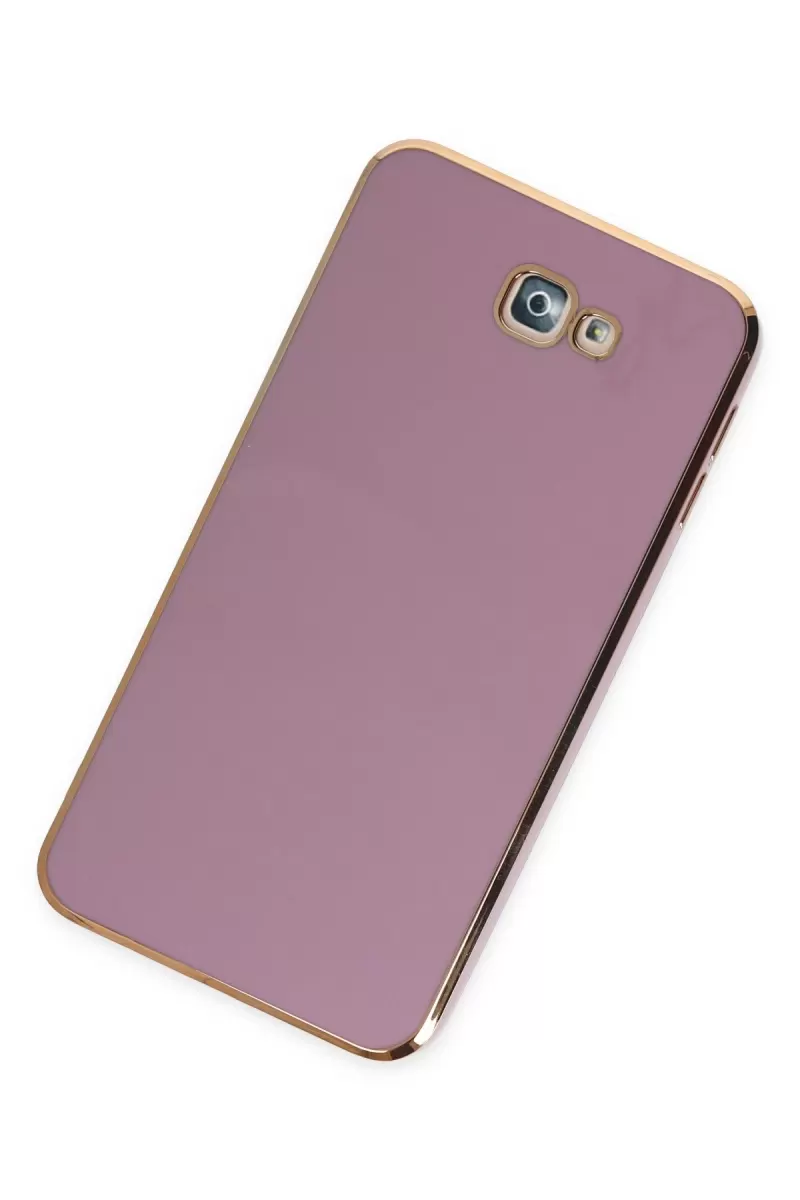 Newface Samsung Galaxy J7 Prime Kılıf Volet Silikon - Mor