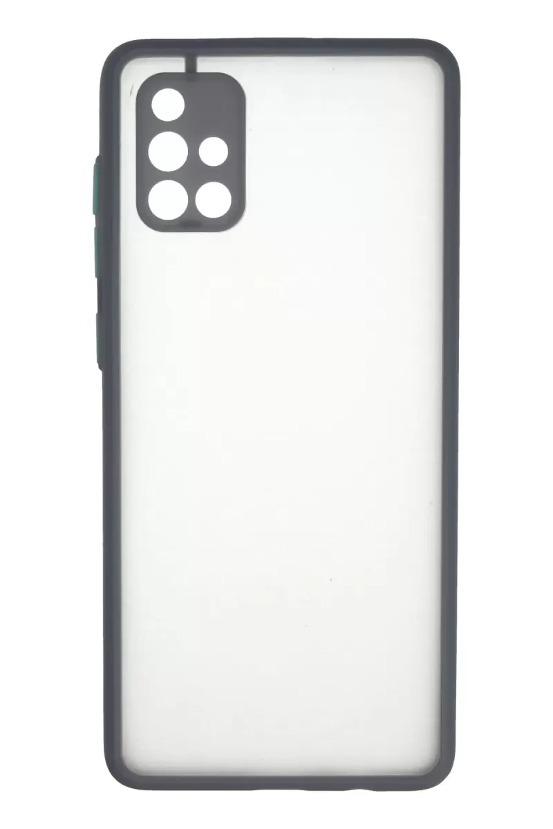 Newface Samsung Galaxy A71 Kılıf Montreal Silikon Kapak - Gri