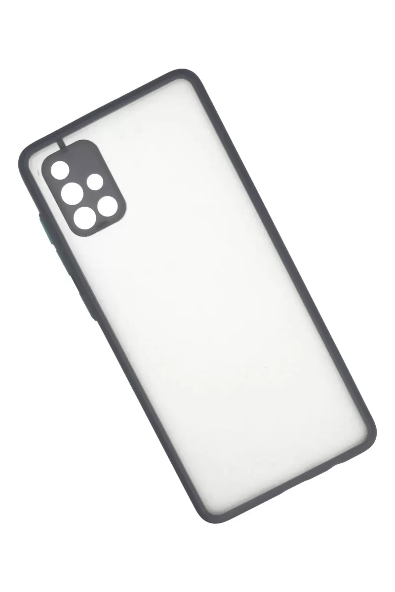 Newface Samsung Galaxy A71 Kılıf Montreal Silikon Kapak - Gri