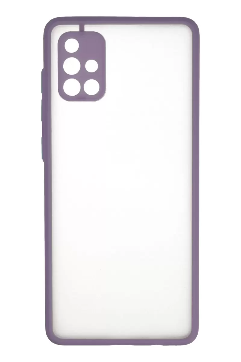 Newface Samsung Galaxy A71 Kılıf Montreal Silikon Kapak - Mor
