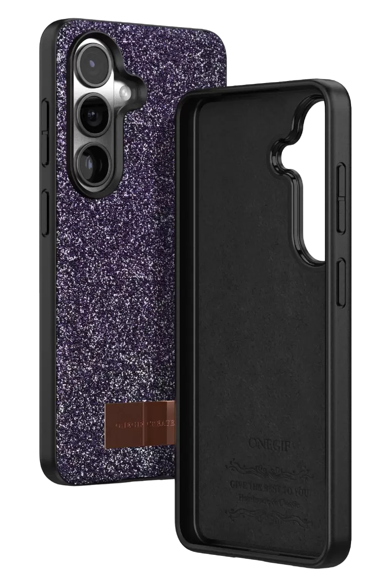 Onegif Samsung Galaxy S26 Bright Simli Kapak - Derin Mor