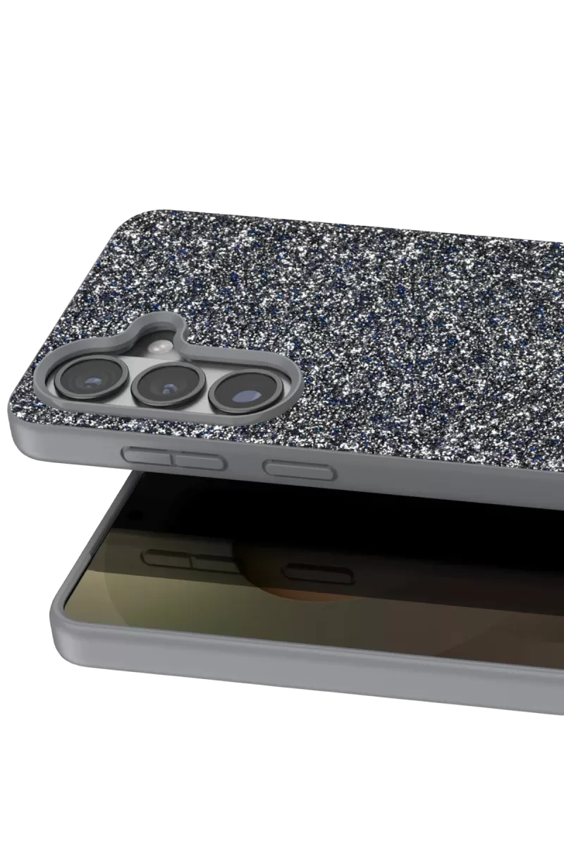Onegif Samsung Galaxy S26 Bright Simli Kapak - Gümüş