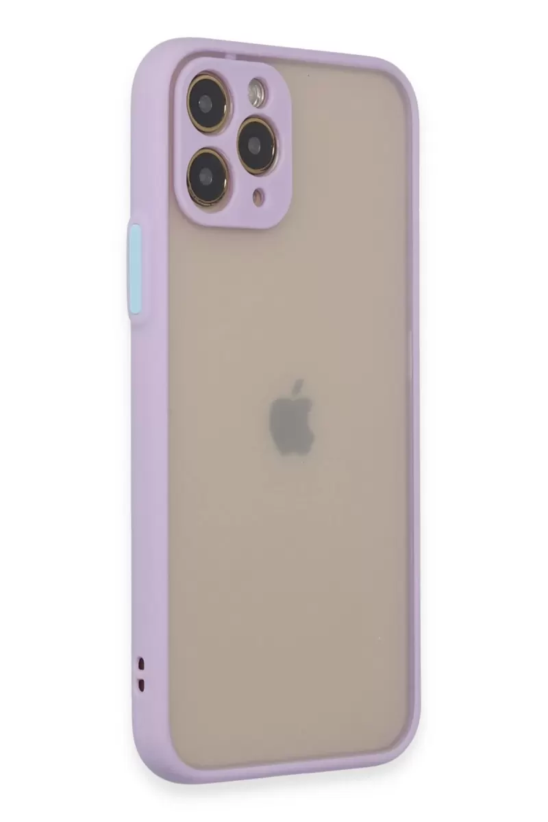 Newface Apple iPhone 11 Pro Kılıf Montreal Silikon Kapak - Mor