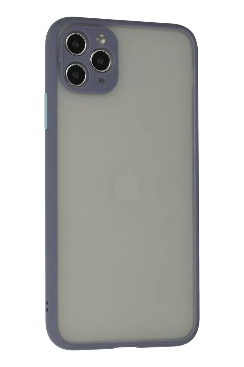 Newface Apple iPhone 12 Pro Kılıf Montreal Silikon Kapak - Gri