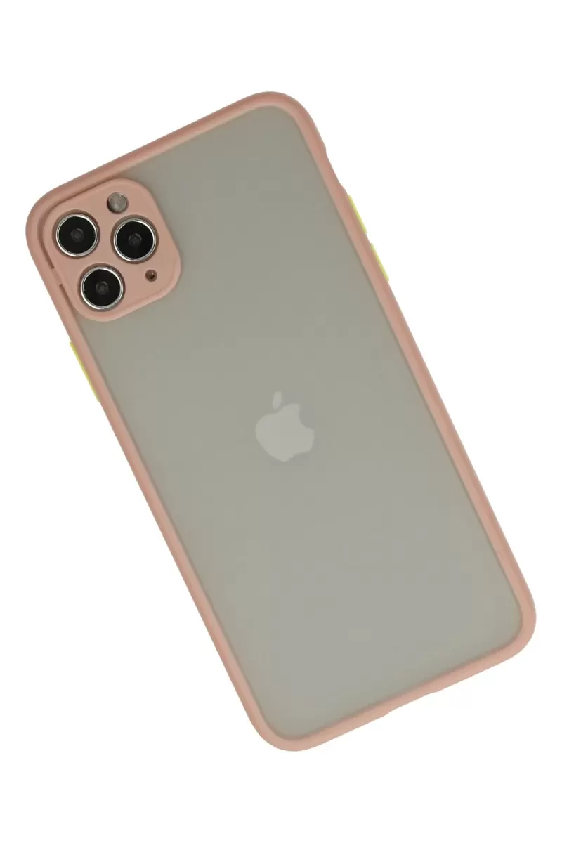 Newface Apple iPhone 12 Pro Kılıf Montreal Silikon Kapak - Pembe