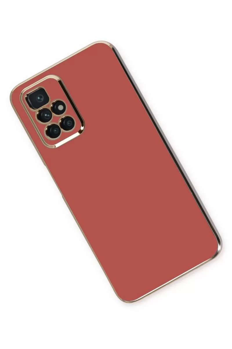 Newface Xiaomi Redmi 10 2022 Kılıf Volet Silikon - Kırmızı
