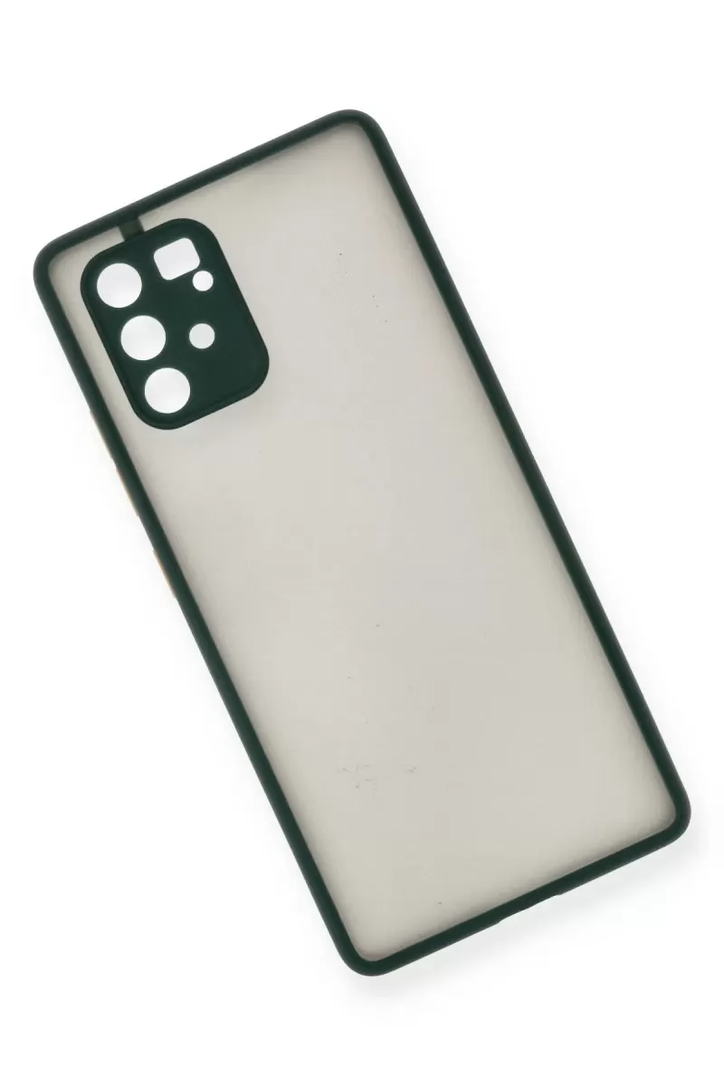 Newface Samsung Galaxy A91 / S10 Lite Kılıf Montreal Silikon Kapak - Yeşil