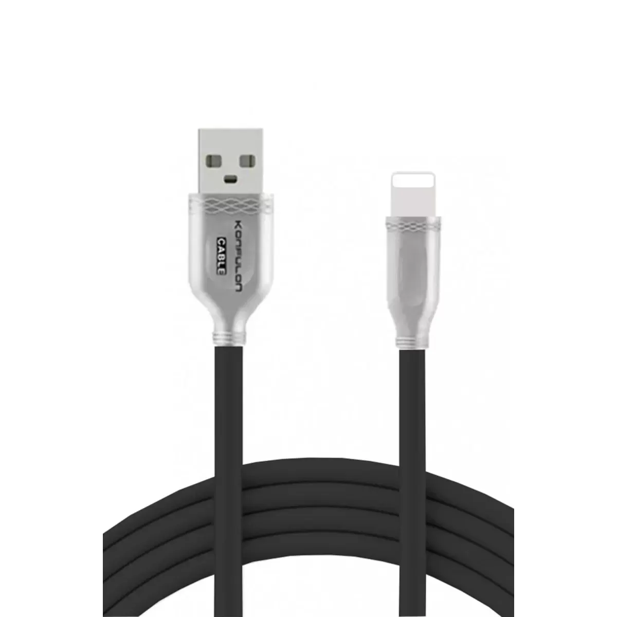 Konfulon S48 Lightning Kablo iphone Uyumlu 1M 3A - Siyah