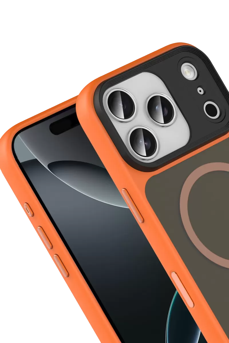 Joko Apple iPhone 17 Pro Max Megane Magsafe Kapak - Turuncu