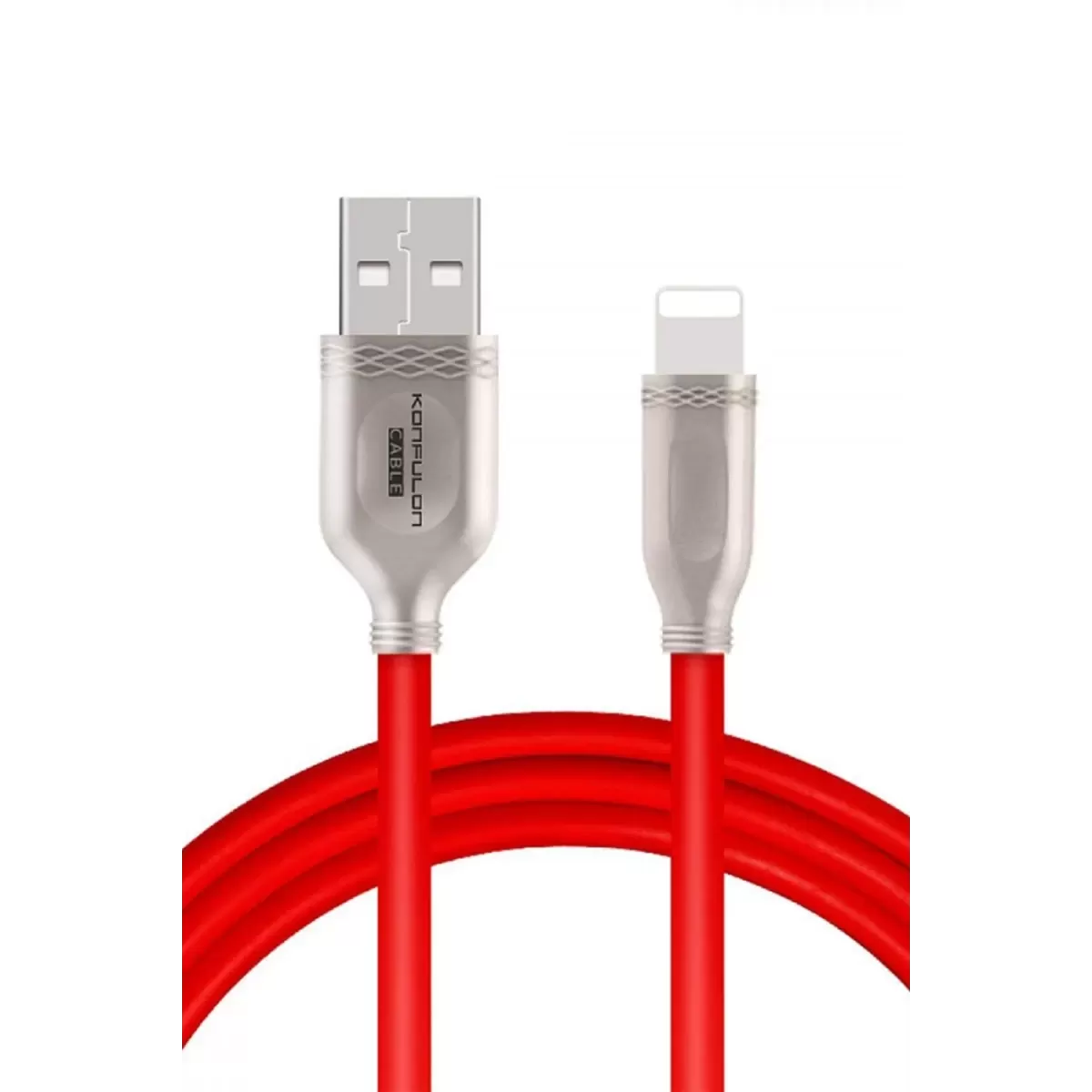 Konfulon S48 Lightning Kablo iphone Uyumlu 1M 3A - Kırmızı