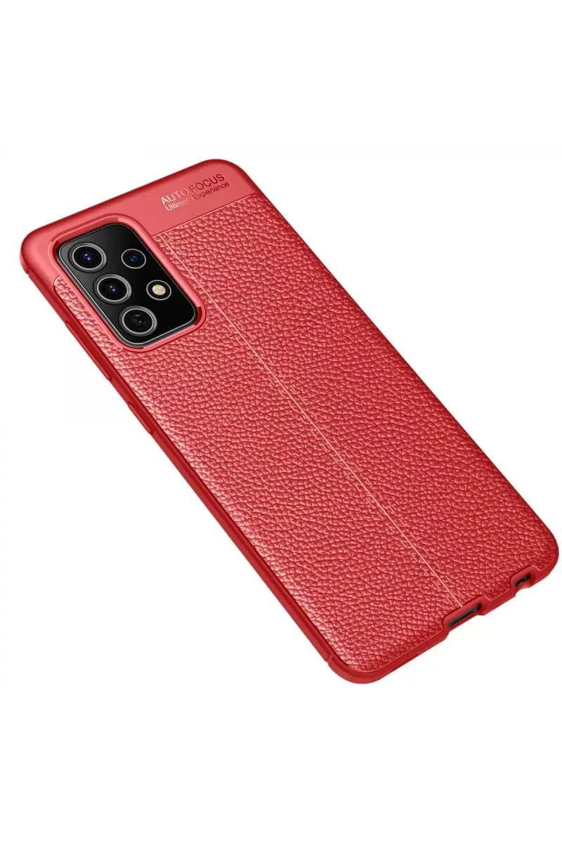 Newface Samsung Galaxy A52 Kılıf Auto Focus Kapak - Kırmızı
