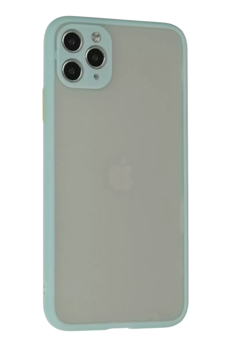 Newface Apple iPhone 12 Pro Max Kılıf Montreal Silikon Kapak - Turkuaz