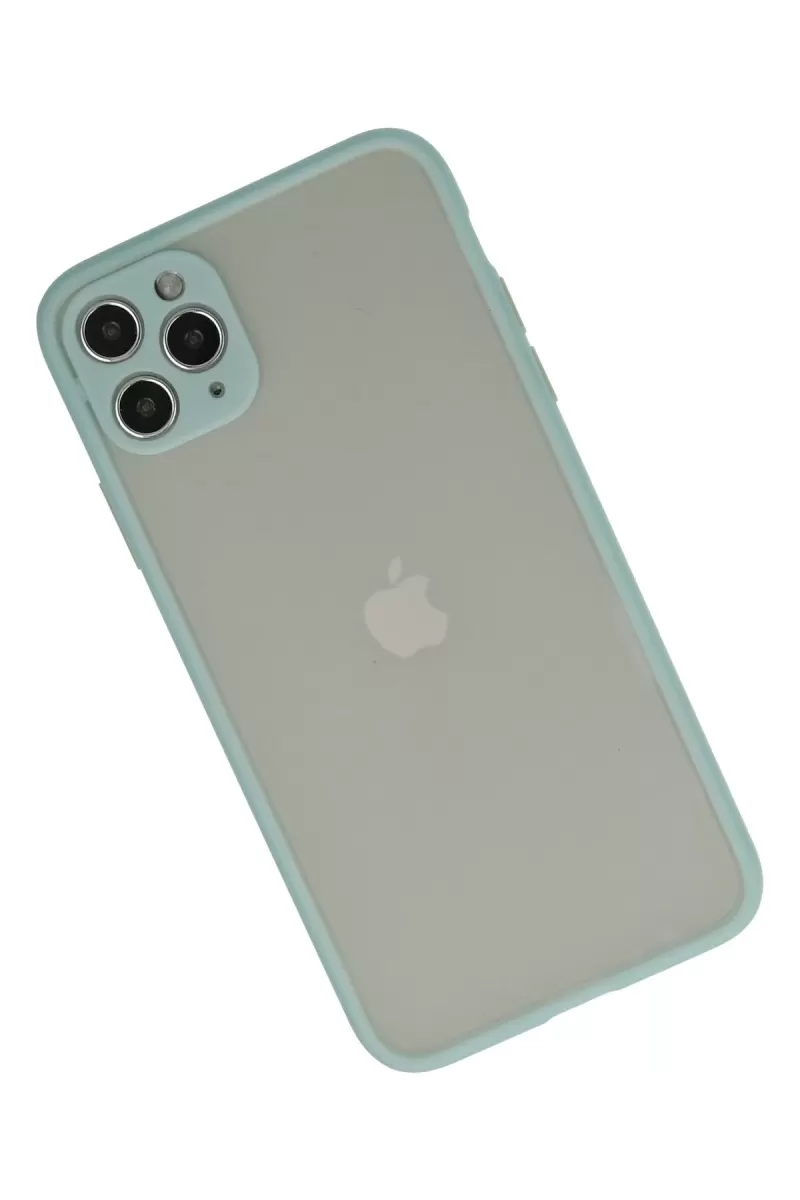 Newface Apple iPhone 12 Pro Max Kılıf Montreal Silikon Kapak - Turkuaz