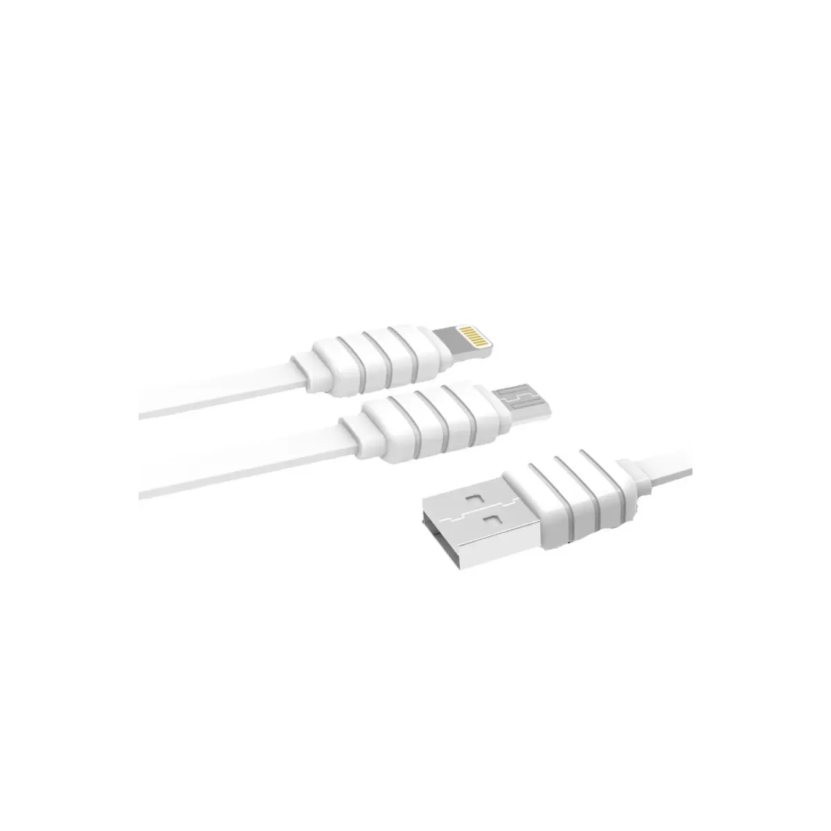 Konfulon S56 2in1 (Lightning-Micro USB) Kablo 1.2M 2.1A