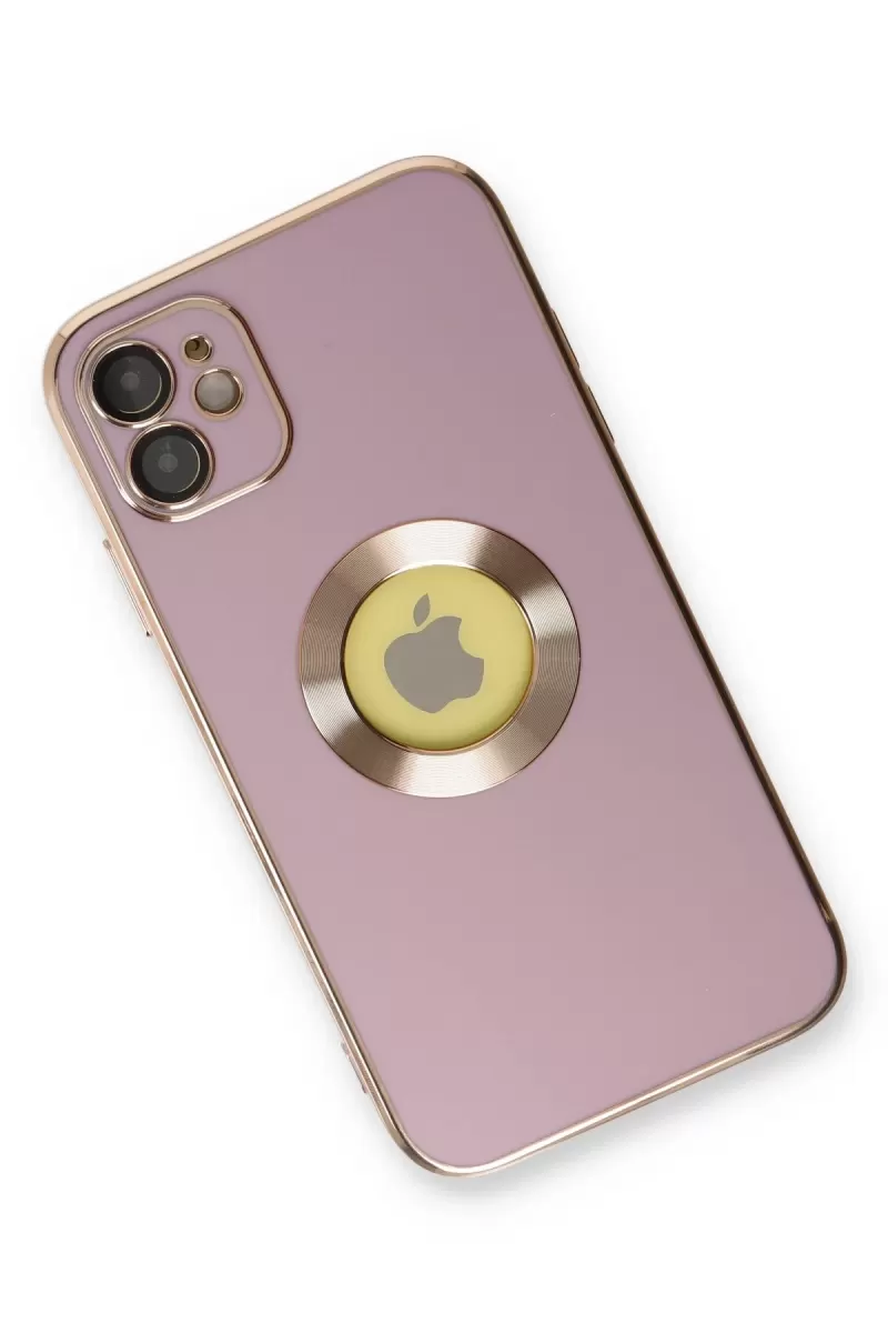 Newface Apple iPhone 12 Kılıf Store Silikon - Mor