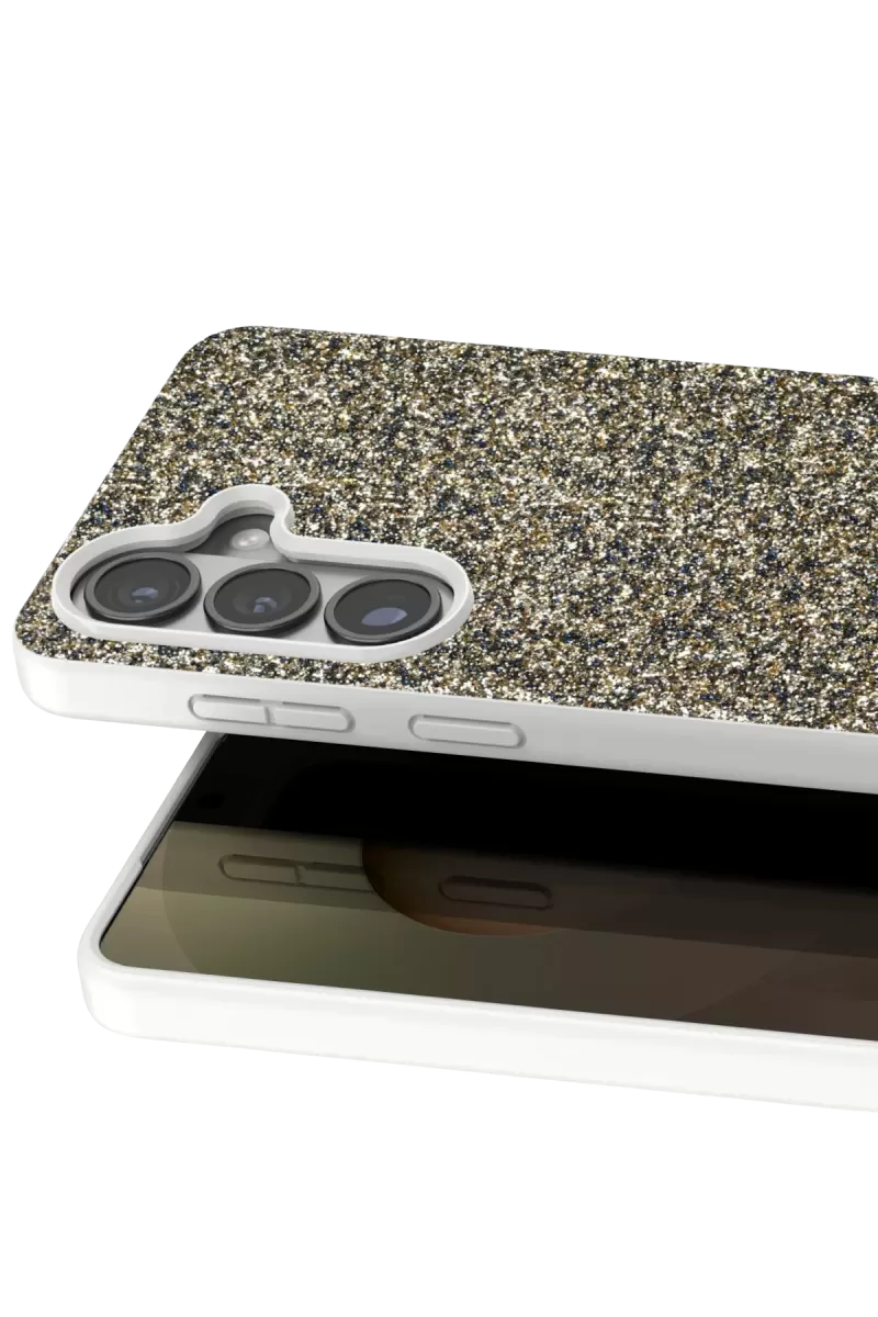 Onegif Samsung Galaxy S26 Plus Bright Simli Kapak - Gold