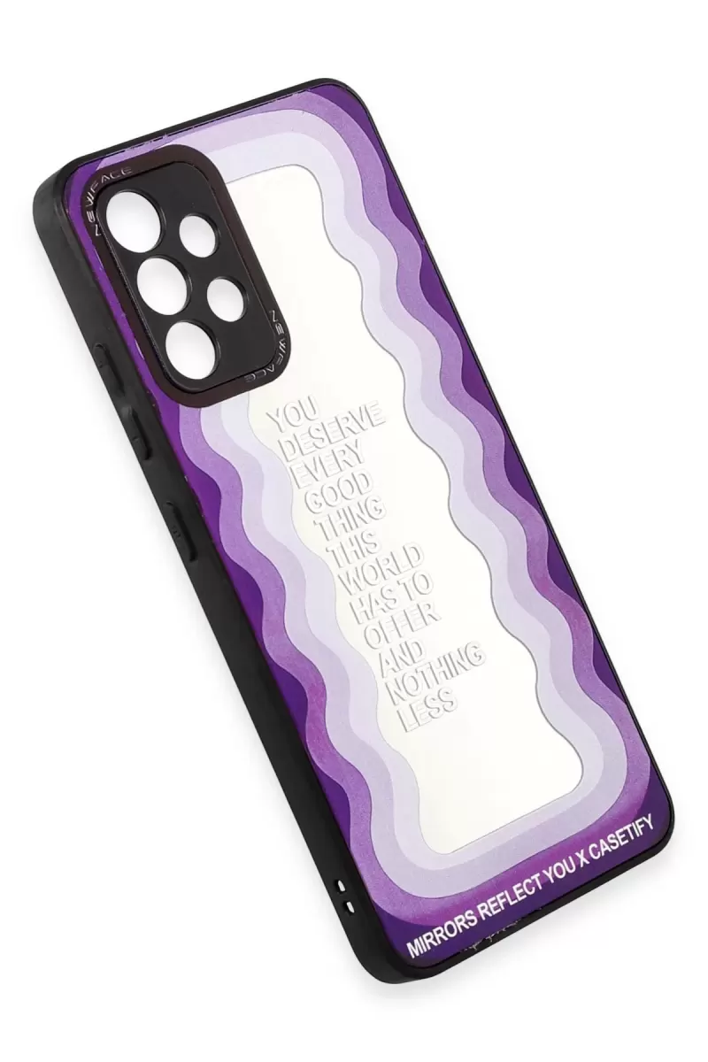 Newface Samsung Galaxy A52 Kılıf Mirror Desenli Kapak - Mirror - 5