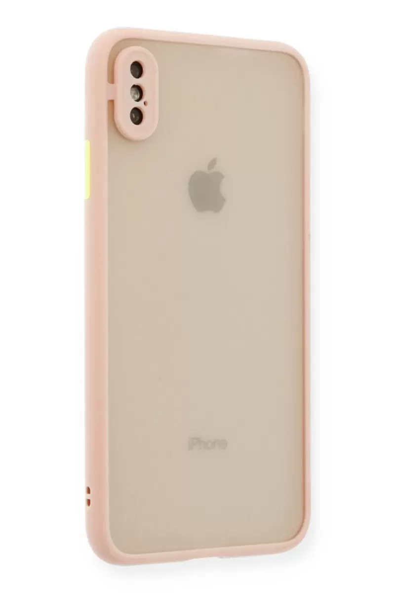 Newface Apple iPhone X Kılıf Montreal Silikon Kapak - Pembe