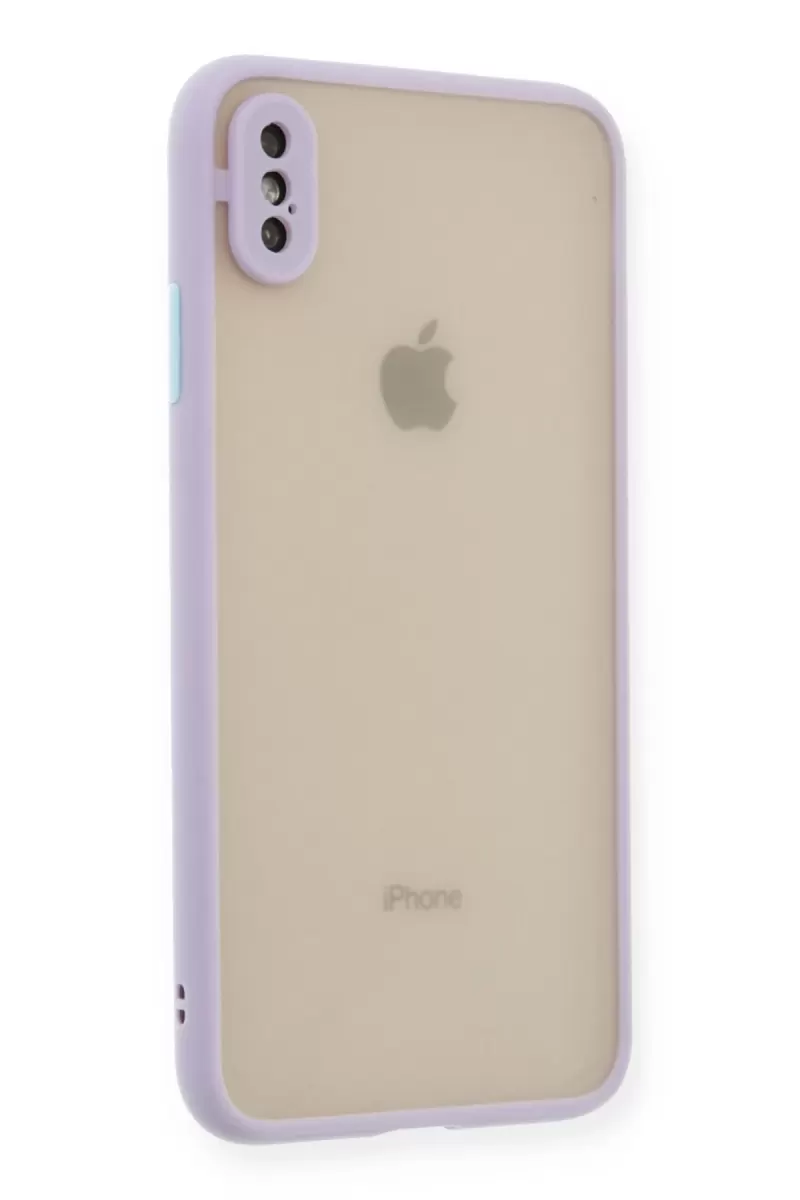 Newface Apple iPhone X Kılıf Montreal Silikon Kapak - Mor