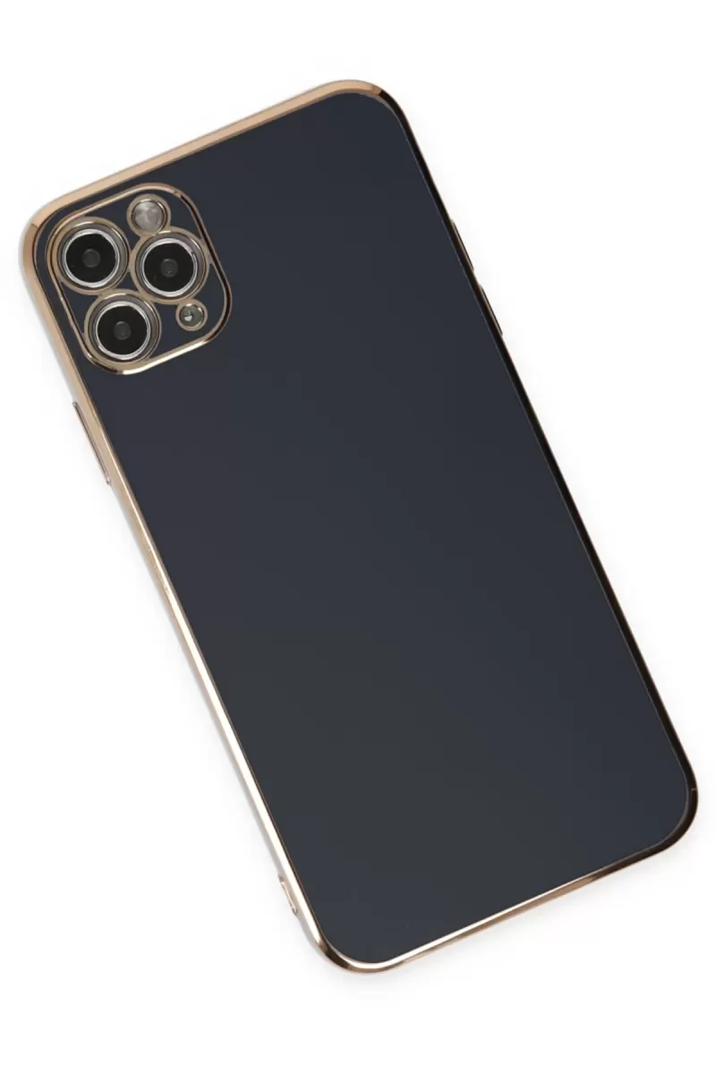 Newface Apple iPhone 11 Pro Max Kılıf Volet Silikon - Siyah