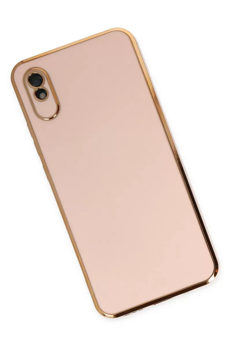 Newface Xiaomi Redmi 9A Kılıf Volet Silikon - Pembe