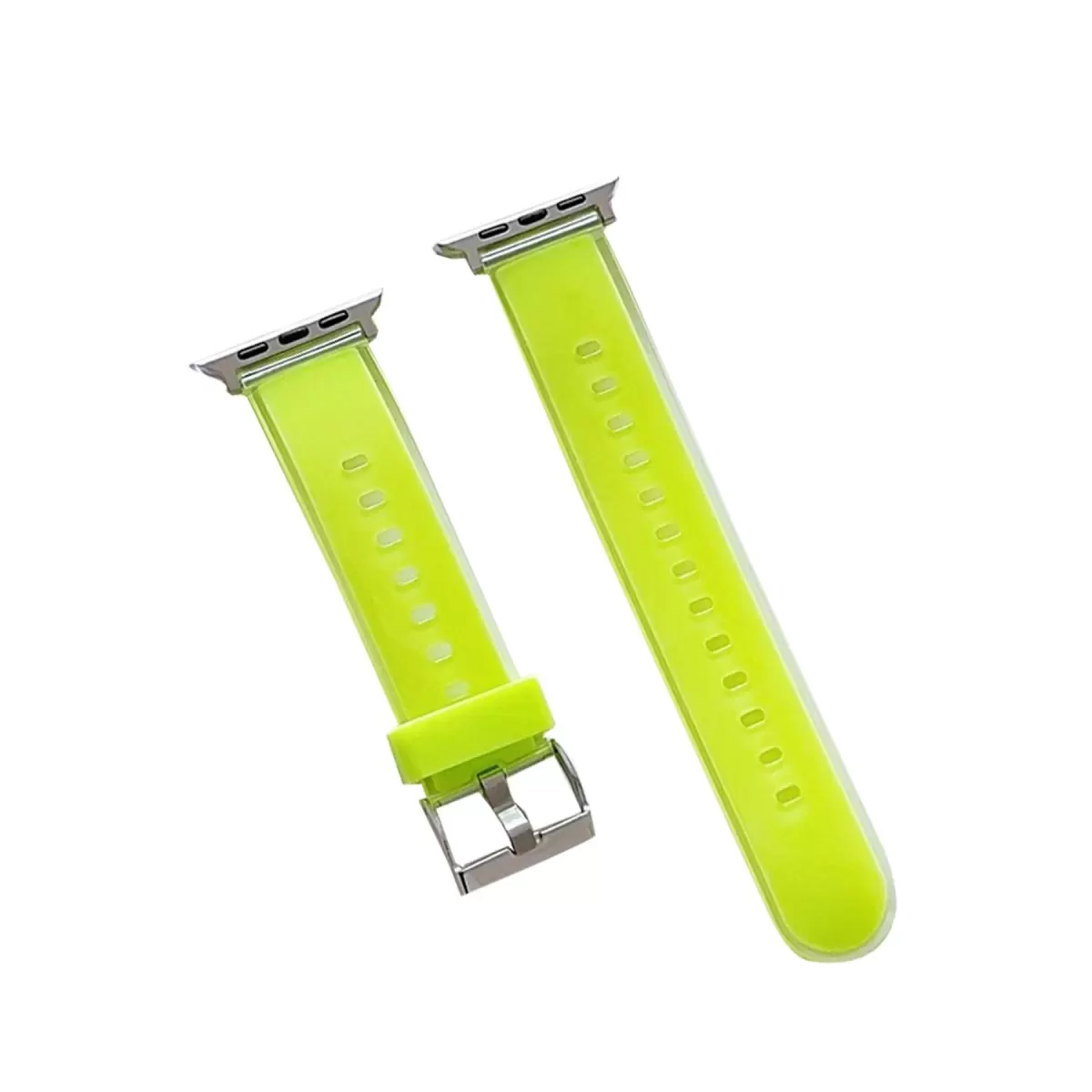 Movenchy Apple Watch 38mm Jelly Silikon Kordon - Yeşil