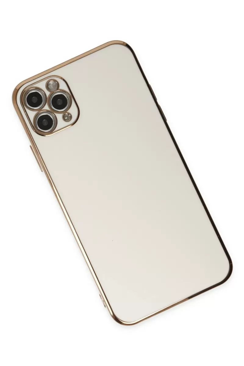 Newface Apple iPhone 11 Pro Max Kılıf Volet Silikon - Beyaz