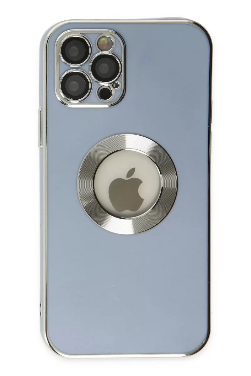 Newface Apple iPhone 12 Pro Kılıf Store Silikon - Sierra Blue