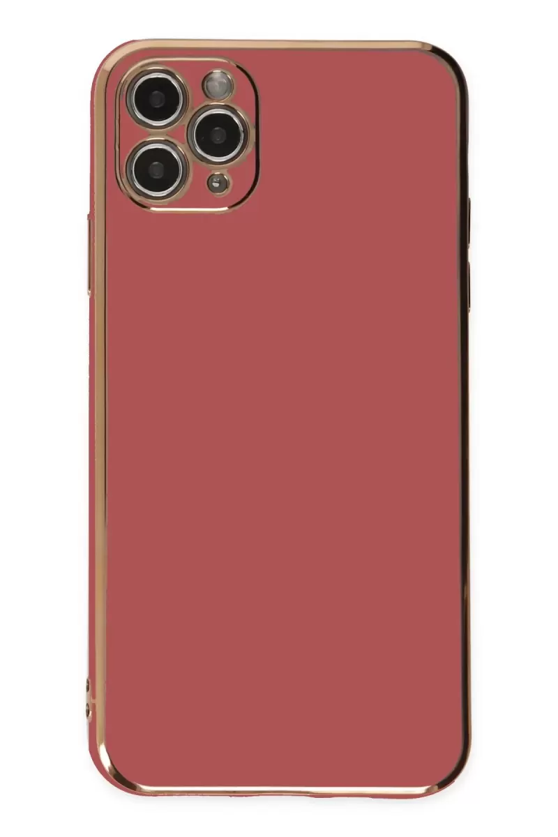 Newface Apple iPhone 11 Pro Max Kılıf Volet Silikon - Kırmızı